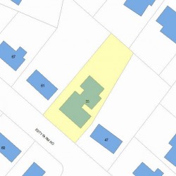 55 Esty Farm Rd, Newton, MA 02459 plot plan