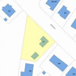262 River St, Newton, MA 02465 plot plan