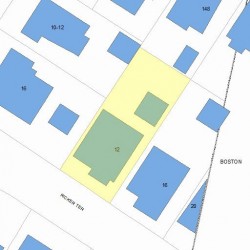 12 Ricker Ter, Newton, MA 02458 plot plan