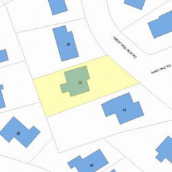 35 Great Meadow Rd, Newton, MA 02459 plot plan