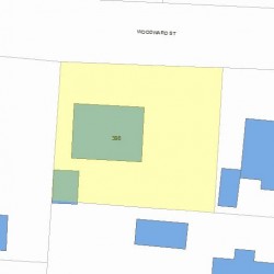 398 Woodward St, Newton, MA 02468 plot plan