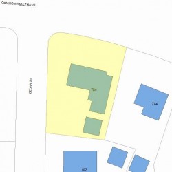 784 Commonwealth Ave, Newton, MA 02459 plot plan