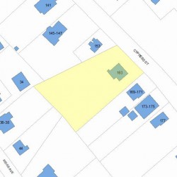 163 Cypress St, Newton, MA 02459 plot plan