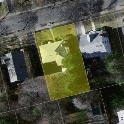 82 Athelstane Rd, Newton, MA 02459 aerial view