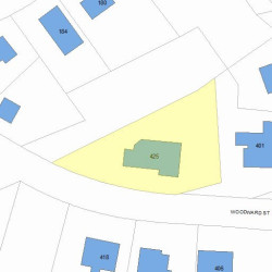 425 Woodward St, Newton, MA 02468 plot plan