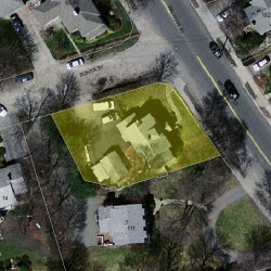 105 Waltham St, Newton, MA 02465 aerial view