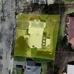141 Evelyn Rd, Newton, MA 02468 aerial view