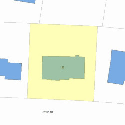 28 Lorna Rd, Newton, MA 02459 plot plan