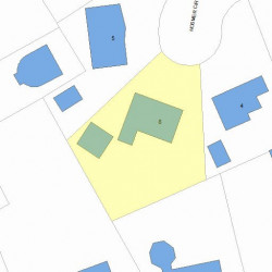 8 Hosmer Cir, Newton, MA 02465 plot plan