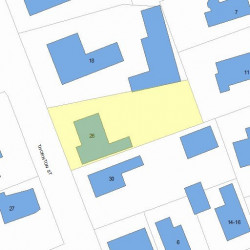 26 Thornton St, Newton, MA 02458 plot plan