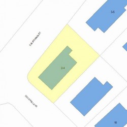 4 Colonial Ave, Newton, MA 02460 plot plan