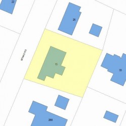 15 Bonad Rd, Newton, MA 02465 plot plan