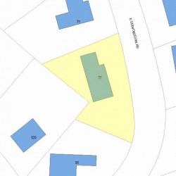 77 Quinobequin Rd, Newton, MA 02462 plot plan