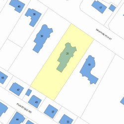 20 Washington St, Newton, MA 02458 plot plan