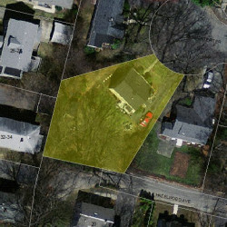 18 Parmenter Ter, Newton, MA 02465 aerial view