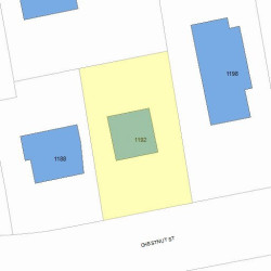 1192 Chestnut St, Newton, MA 02465 plot plan