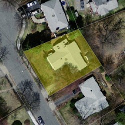 59 Mosman St, Newton, MA 02465 aerial view