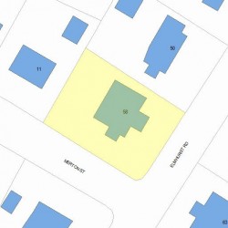 58 Elmhurst Rd, Newton, MA 02458 plot plan