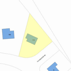 110 Clearwater Rd, Newton, MA 02462 plot plan