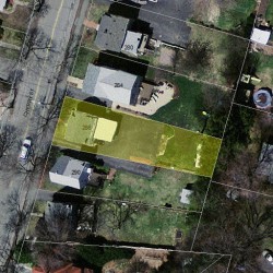 286 Cherry St, Newton, MA 02465 aerial view