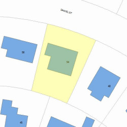 54 Daniel St, Newton, MA 02459 plot plan