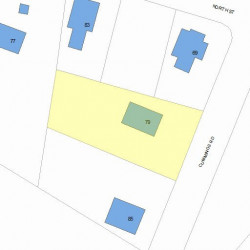 79 Cummings Rd, Newton, MA 02459 plot plan