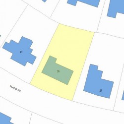 35 Placid Rd, Newton, MA 02459 plot plan