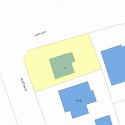 4 Allston St, Newton, MA 02465 plot plan