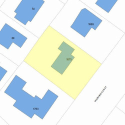1675 Washington St, Newton, MA 02465 plot plan