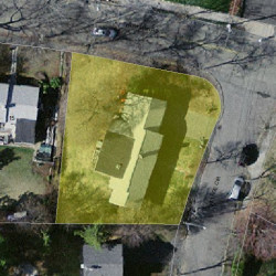 5 Village Cir, Newton, MA 02459 aerial view