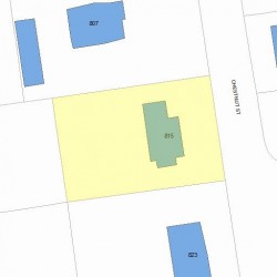 815 Chestnut St, Newton, MA 02468 plot plan