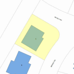 5 Beverly Rd, Newton, MA 02461 plot plan