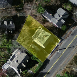 117 Grant Ave, Newton, MA 02459 aerial view