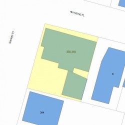 340 Cherry St, Newton, MA 02465 plot plan