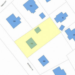 173 Berkeley St, Newton, MA 02465 plot plan