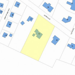 55 Aspen Ave, Newton, MA 02466 plot plan