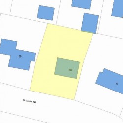 83 Fairway Dr, Newton, MA 02465 plot plan