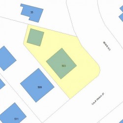 503 California St, Newton, MA 02460 plot plan