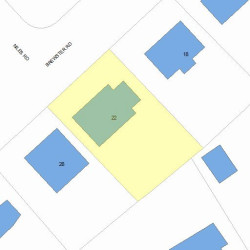 22 Brewster Rd, Newton, MA 02461 plot plan