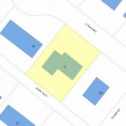 22 Avery Path, Newton, MA 02459 plot plan