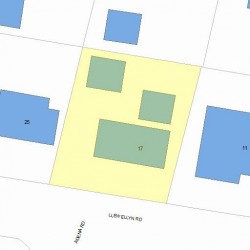 17 Llewellyn Rd, Newton, MA 02465 plot plan