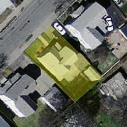 48 Clinton St, Newton, MA 02458 aerial view