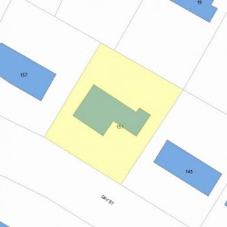 151 Day St, Newton, MA 02466 plot plan