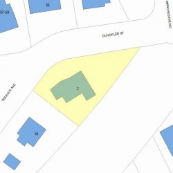 2 Terrace Ave, Newton, MA 02461 plot plan