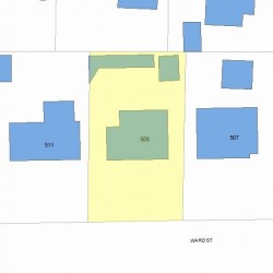 509 Ward St, Newton, MA 02459 plot plan