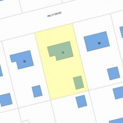 70 Halcyon Rd, Newton, MA 02459 plot plan