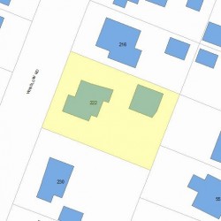 222 Winslow Rd, Newton, MA 02468 plot plan