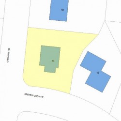53 Garland Rd, Newton, MA 02459 plot plan