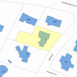 91 Exeter St, Newton, MA 02465 plot plan