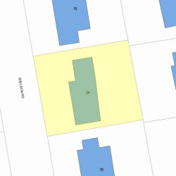 24 Sheldon Rd, Newton, MA 02459 plot plan